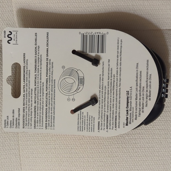 Master Lock bicycle lock - Picture 2 of 2